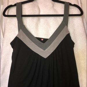 Black Tank with Grey accent